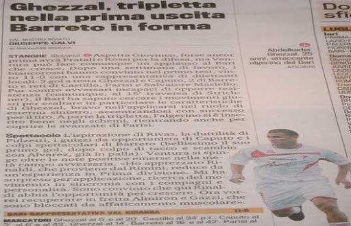 La Gazzetta dello Sport encense Ghezzal