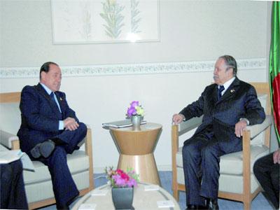Le ministre des AE italien Franco Frattini l’a confirmé hier à Alger Sommet Bouteflika-Berlusconi en automne prochain