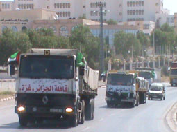 Action humanitaire au profit de la population de Gaza Départ d’un convoi de 14 camions le 8 août prochain