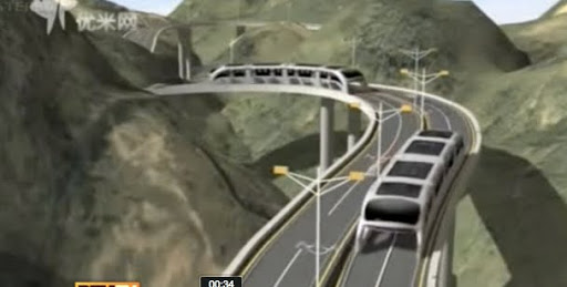 La Chine invente le « bus volant »