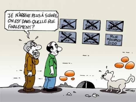 Appellation rues et des édifices publics : Anarchie, fantaisie ou calculs politiciens…