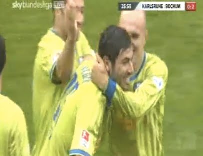 But d&rsquo;Antar Yahia contre Karlsruhe