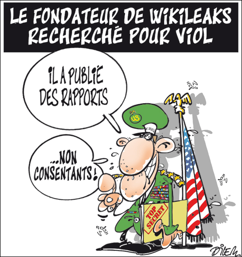 Le fondateur de wikileaks recherché pour viol