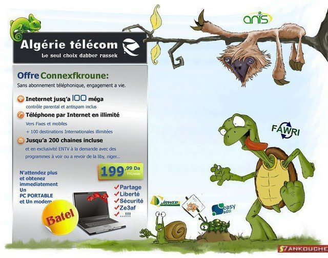 Algérie télécom : le seul choix dabber rassek