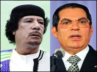 Crise sociale au Maghreb,Kadhafi baisse les prix, Ben Ali hausse le ton