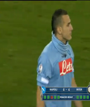 Hassan Yebda marque un Penalty à la Panenka contre l&rsquo;Inter Milan 26 /01/ 2011