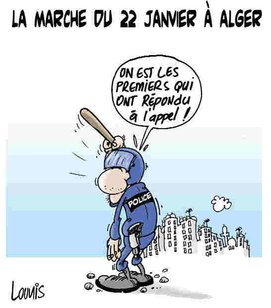 La marche du 22 Janvier à Alger