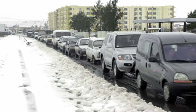 La méteo se gate,Grosse neige et routes coupees