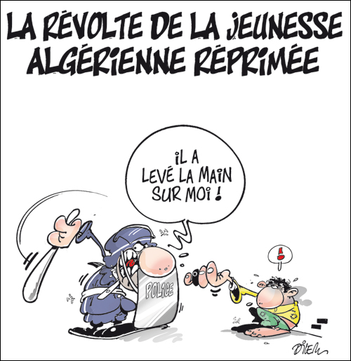 La révolte de la jeunesse Algérienne réprimée