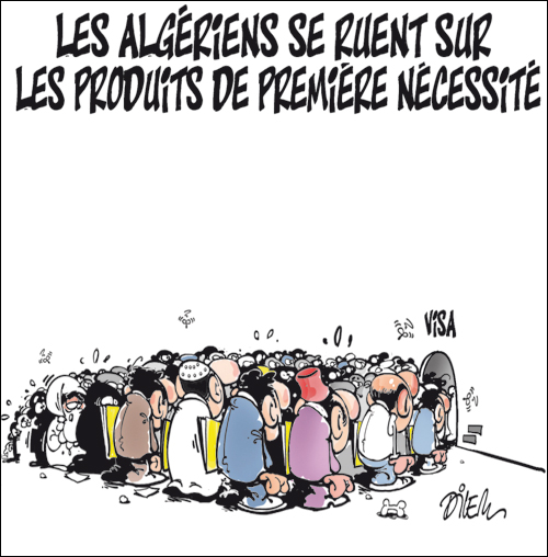 Les Algériens se ruent sur les produits de première nécessité