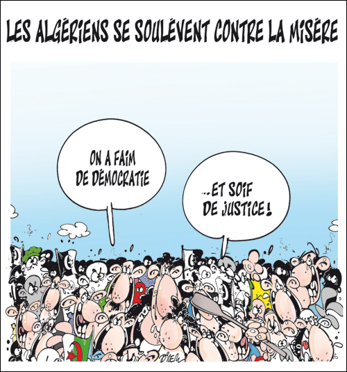 Les Algériens se soulèvent contre contre la misère