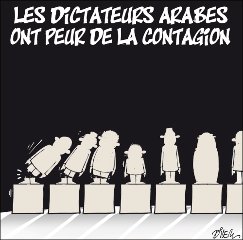 Les dictateurs arabes ont peur de la contagion