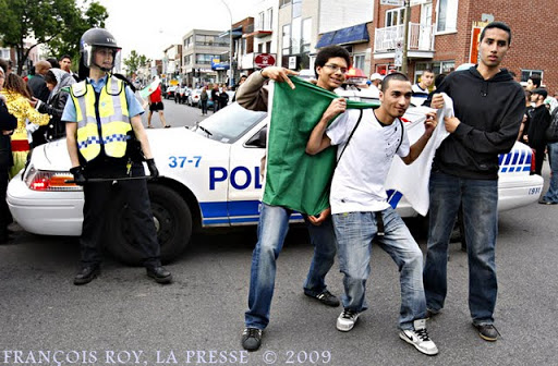Manifestation d’Algerien à Montréal.