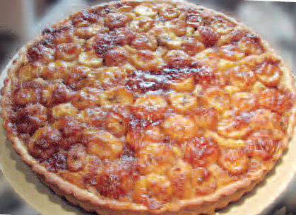 Tarte aux bananes caramélisées