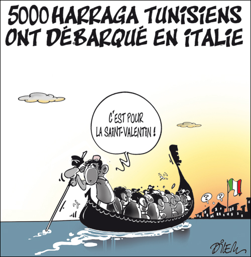 5000 Harraga Tunisiens ont débarqué en Italie