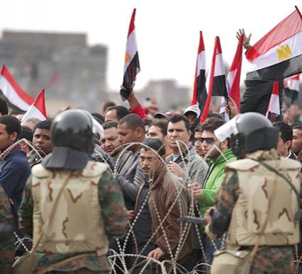 La manifestation devant l’ambassade d’Egypte empêchée par la police,Important dispositif contre faible participation