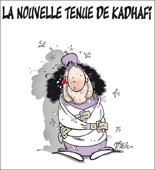 La nouvelle tenue  de Kadhafi
