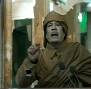 le discours de Mouammar Kadhafi