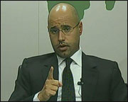 Le fils de Kadhafi menace «Il y aura des rivières de sang»