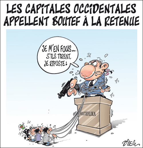 Les capitales occidentales appellent Boutef à la retenue