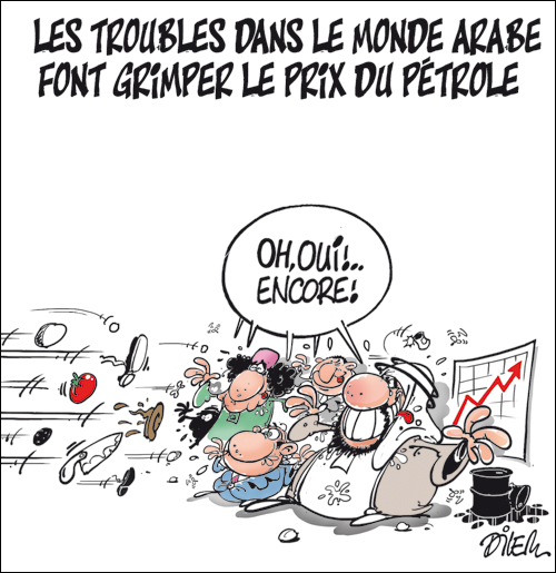 Les troubles dans le monde Arabe font grimper le prix du pétrole
