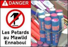 Produits pyrotechniques: la Protection civile appelle à un maximum de prudence