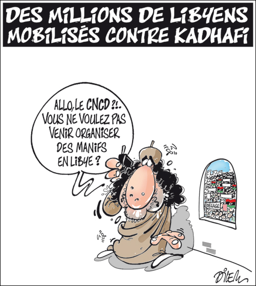 Des millions de libyens mobilisés contre Kadhafi