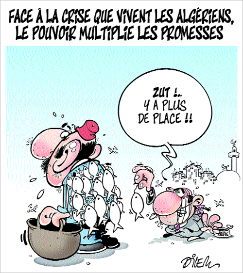 Face à la crise que vivent les algériens ,le pouvoir multiplie les promesses