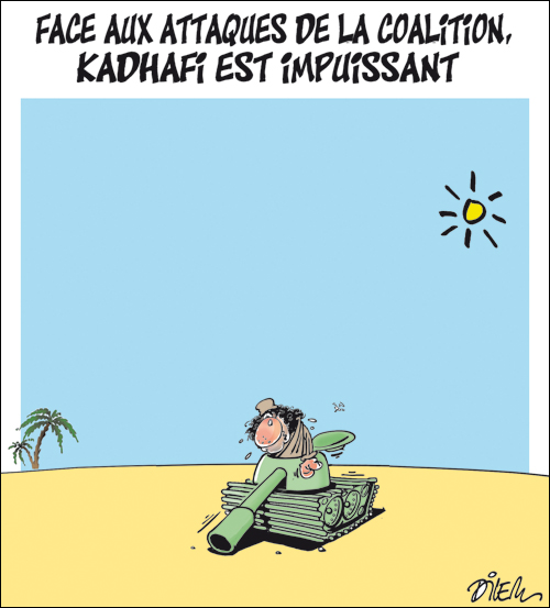 Face aux attaques de la coalition, Kadhafi est impuissant