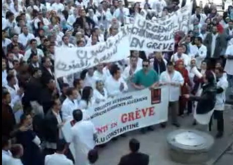 Grève des médecins résidents CHU Constantine