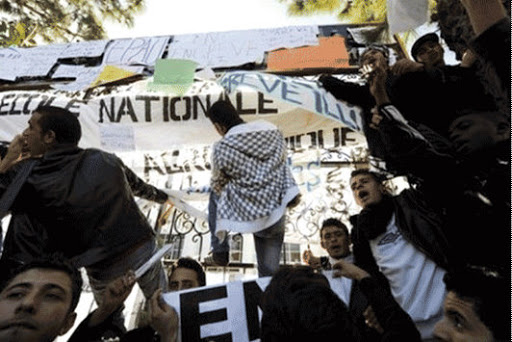 La grève semble prendre racine dans l’enseignement,supérieur, étudiants organisent ,aujourd’hui un sit-in