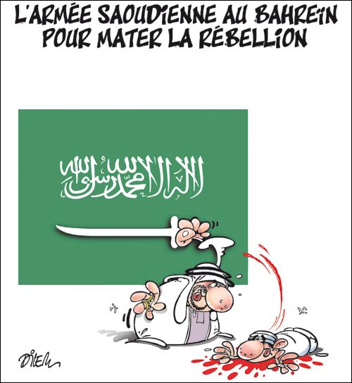 L&rsquo;armée Saoudienne au Bahrein pour mater la rébellion