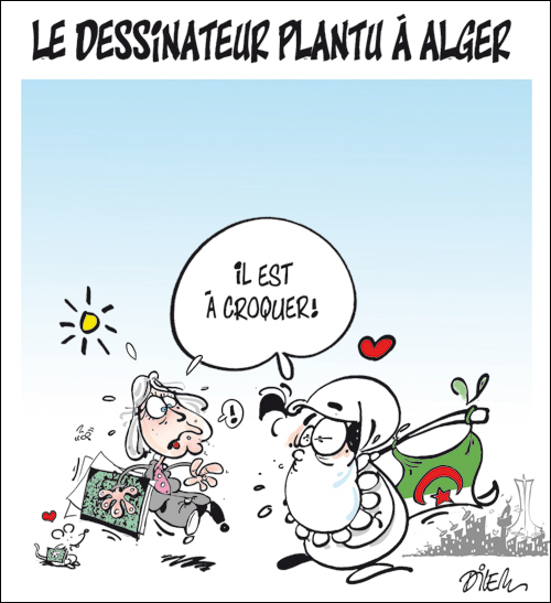 Le dessinateur plantu à Alger
