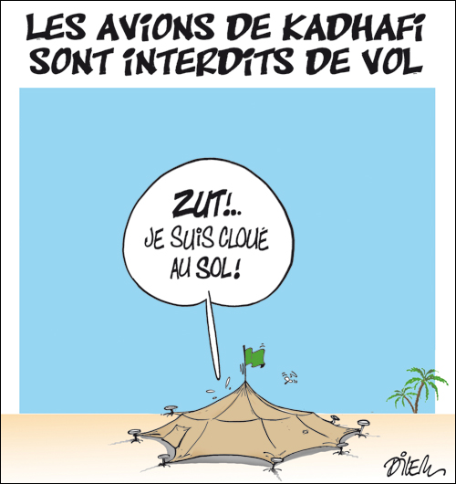 Les avions de kadhafi sont interdits de vol