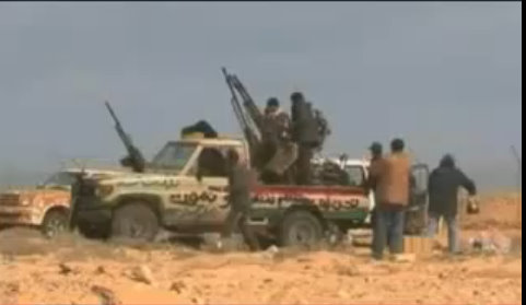 Libye : l&rsquo;avancer des rebelles à l&rsquo;interieur de ben jawad