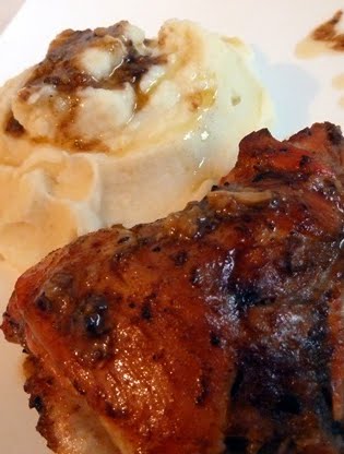 Puree au poulet a la sauce indienne