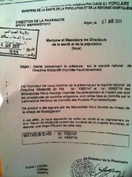 Attention ! Insuline mortelle en pharmacies