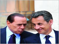 Contrôle aux frontières européennes,Sarkozy et Berlusconi d’accord pour modifier Schengen
