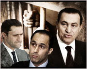 Égypte, Ses deux fils ont été également arrêtés,Crise cardiaque et prison pour Moubarak