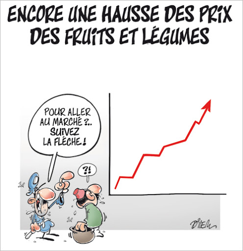 Encore une hausse des prix des fruits et légumes