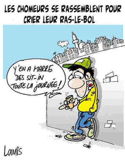 Les chômeurs se rassemblent pour crier leur RAS-LE-BOL