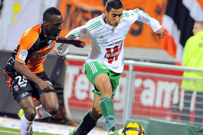 Titulaire pour la 4e fois de la saison avec Saint-Etienne,Ghoulam, le nouveau Belhadj