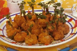 Cuisses de poulet panées