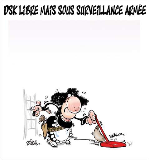 DSK libre mais sous surveillance armée