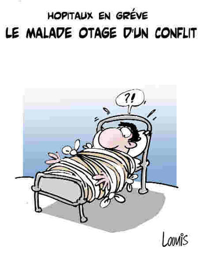 Hôpitaux en gréve, le malade otage d&rsquo;un conflit