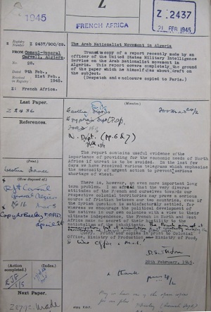 Quand John Carvell consul britannique à Alger prédisait la guerre d’Algérie dès 1945