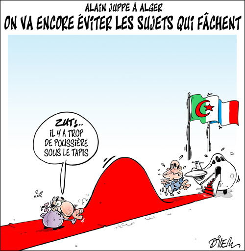 Alain Juppé à Alger, on va encore éviter les sujets qui fâchent