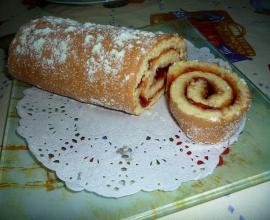 Biscuit roulé à la confiture