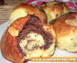 Brioche roulée au Nutella