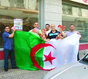 Des supporters algériens dans  le même pavillon que les Verts !